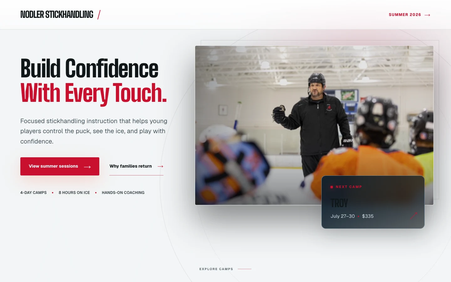 Nodler Stickhandling website design
